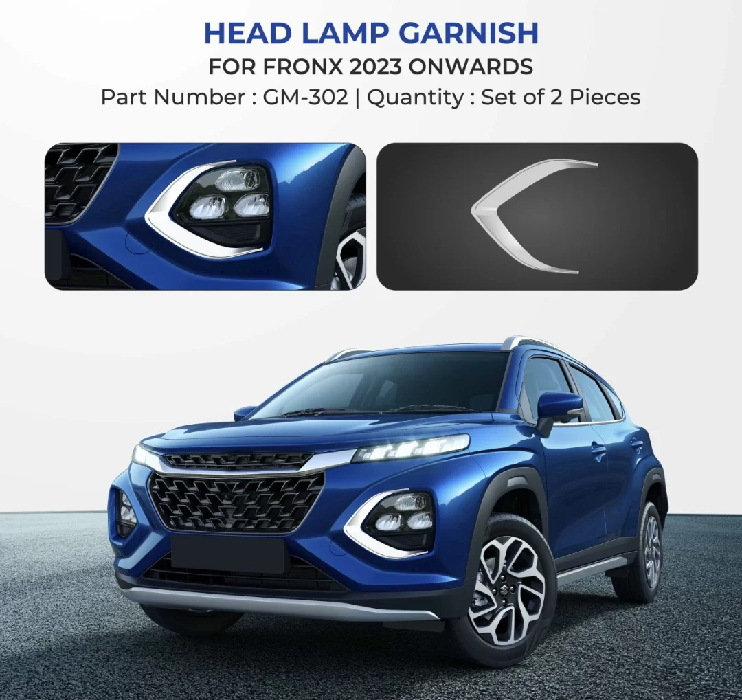 Head lamp garnish clearance chrome sonet